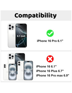 Funda billetera ultra delgada Tieuwant para iPhone 16 Pro 2