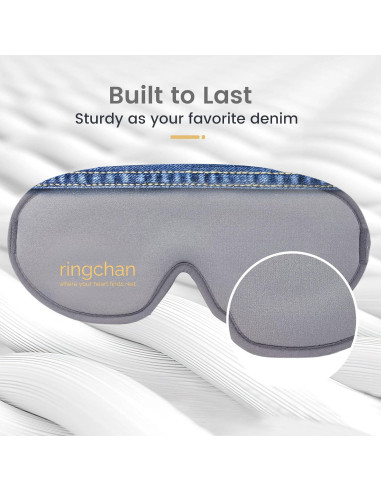 Máscara de Sueño Ringchan 3D Blackout Gris - Sin Presión