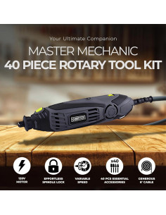 Kit de Herramienta Rotativa 40 Piezas Master Mechanic 120V 2