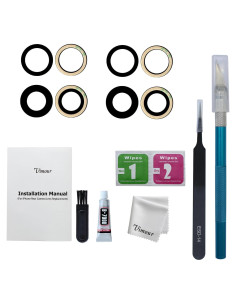 Lente de Cristal de Cámara Trasera Vimour para iPhone 12 - 2 Juegos