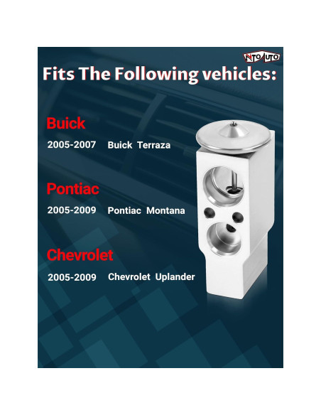 Válvula de Expansión A/C Ntoauto 9720C para Buick, Chevrolet, Pontiac, Saturn