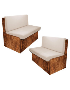 Cubiertas de Cojines para Sofá de RV BIETYONE Beige 2 Piezas