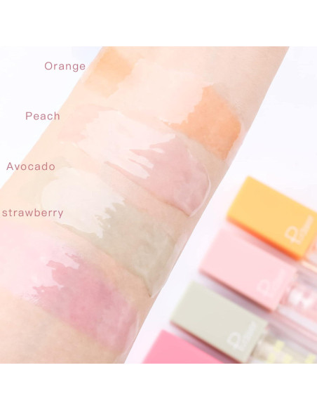 Aceite Hidratante para Labios Pudaier - Set Frutas Brillante Aceite Hidratante para Labios Pudaier - Set Frutas Brillante