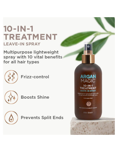 Spray Tratamiento Capilar Argan Magic 10 en 1 236.6 ml