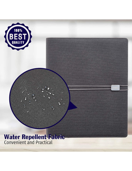 Cubierta de Cuaderno OOKU A4 de Cuero PU Negro para Rocketbook