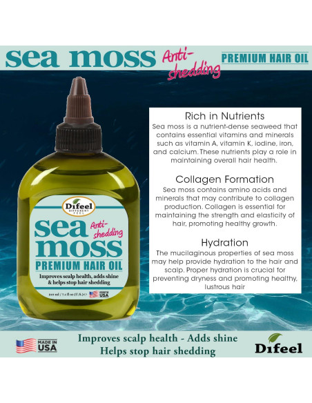 Aceite Capilar Anticaída Difeel con Musgo Marino 210 ml