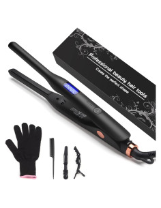 Plancha de Pelo Mini Cerámica JAETON 9mm 2 en 1 para Cabello Corto