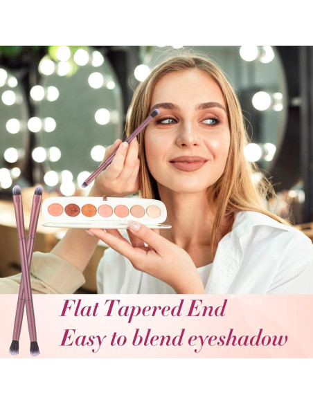 Juego de 12 Pinceles Correctores de Sombra de Ojos Bremorou