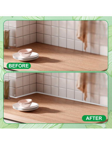 Moldura Cuarterona Flexible YESSZ 299.72cm Negra Autoadhesiva