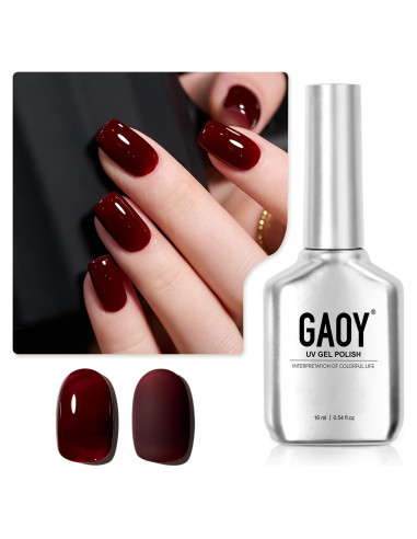 Esmalte de Uñas en Gel GAOY 16ml Vino Atractivo Curado UV