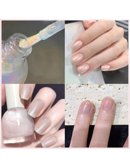 Esmalte de Uñas Aurora ASMAYSA 10 ML Brillo Transparente Secado Rápido