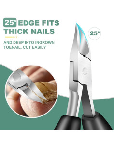 Cortauñas CLPPNA Set Profesional para Uñas Gruesas y Encarnadas 2