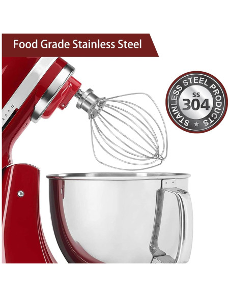Batidor de Alambre K45WW KitchenAid 6 Alambres Acero Inoxidable