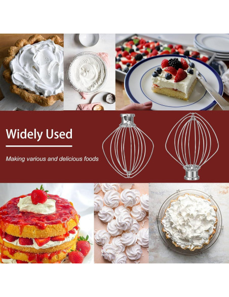 Batidor de Alambre K45WW KitchenAid 6 Alambres Acero Inoxidable