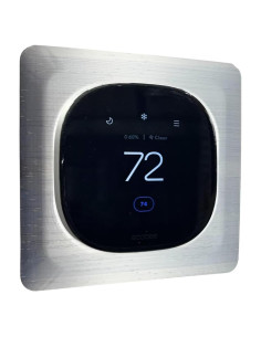 Placa de Pared Cuadrada Adorna One Silver Sheen para Ecobee