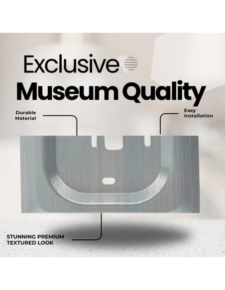 Placa de Pared Cuadrada Adorna One Silver Sheen para Ecobee