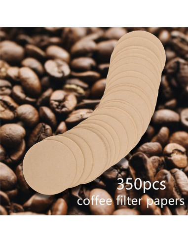 Filtros de Café de Papel Sin Blanquear AIEX 350 pcs 6.4cm