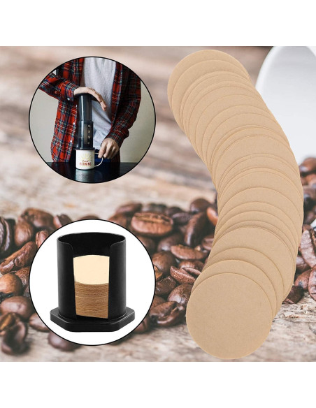 Filtros de Café de Papel Sin Blanquear AIEX 350 pcs 6.4cm