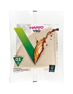 Filtro de Papel HARIO VCF-03-100M para V60 - 500 Hojas 2
