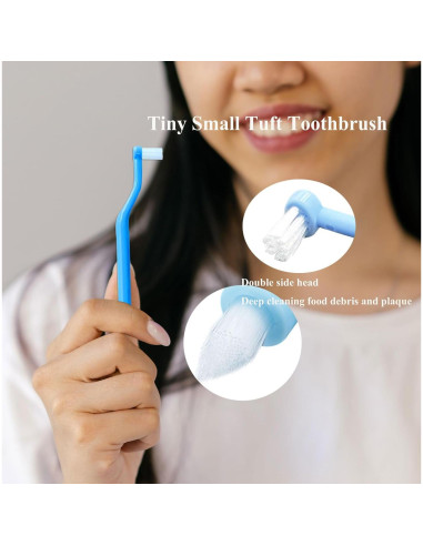 Cepillo de Dientes Ortodóntico FRUTA 4 Piezas Cabeza Pequeña