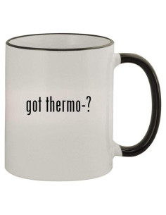 Taza de café 11oz Knick Knack Gifts negra moderna