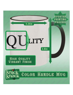 Taza de café 11oz Knick Knack Gifts negra moderna 2