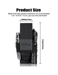 Funda Táctica para Multiherramienta Genérico Nylon 16.5cm 2