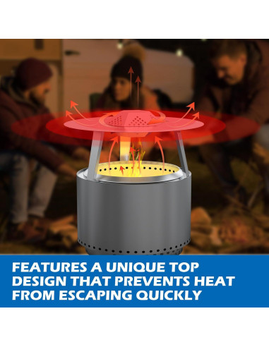 Deflector de Calor Outspark para Solo Stove Bonfire 19.5"