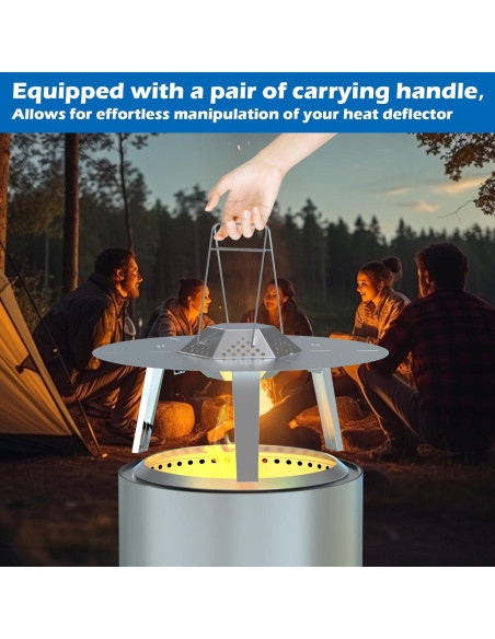 Deflector de Calor Outspark para Solo Stove Bonfire 19.5"