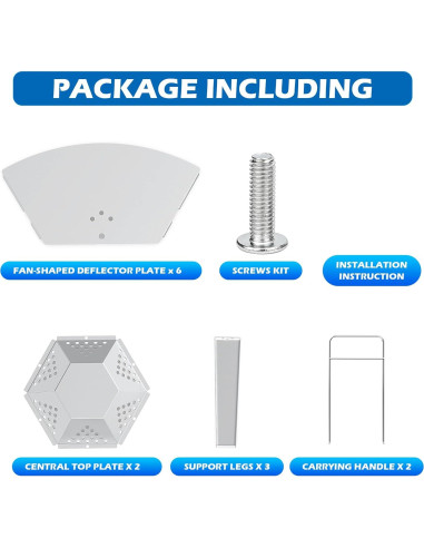 Deflector de Calor Outspark para Solo Stove Bonfire 19.5"