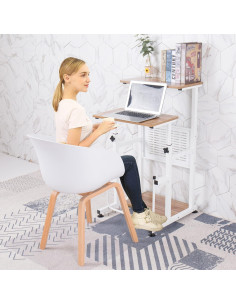 Escritorio de Pie Ajustable SDADI 2 Modos 63.5-99.1 cm 2