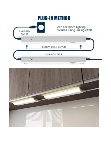 Luz LED 30 cm TheDeco Marrón para Gabinete 3CCT CRI94
