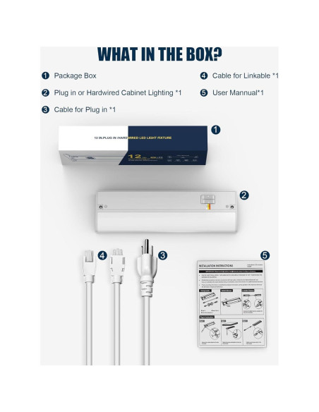 Luz LED 30 cm TheDeco Marrón para Gabinete 3CCT CRI94