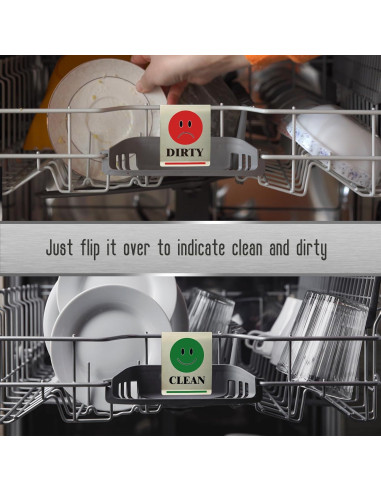 Señal Limpio/Sucio para Lavavajillas Magrooyar Acero Inoxidable