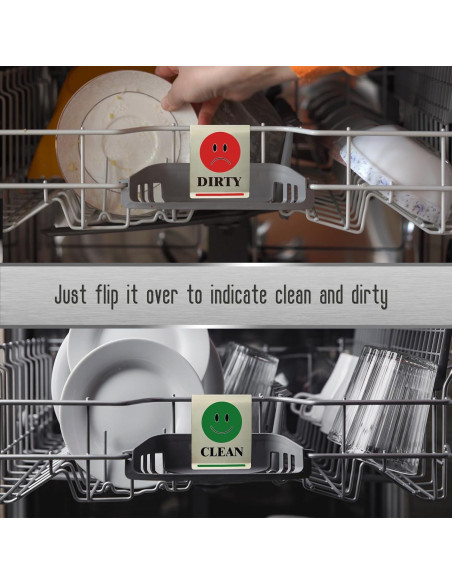 Señal Limpio/Sucio para Lavavajillas Magrooyar Acero Inoxidable