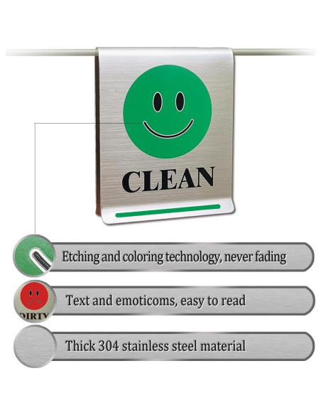 Señal Limpio/Sucio para Lavavajillas Magrooyar Acero Inoxidable