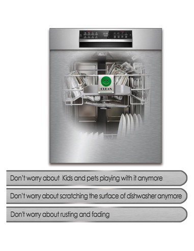 Señal Limpio/Sucio para Lavavajillas Magrooyar Acero Inoxidable