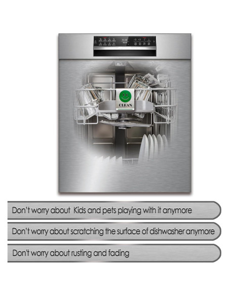 Señal Limpio/Sucio para Lavavajillas Magrooyar Acero Inoxidable