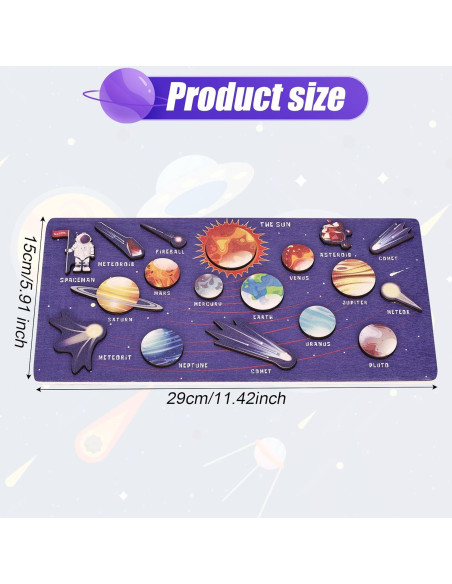 Rompecabezas de Madera Sistema Solar NQEUEPN 29x15 cm Rompecabezas de Madera Sistema Solar NQEUEPN 29x15 cm