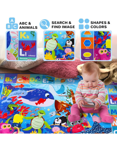 Conjunto de 2 Alfombrillas de Juego QUOKKA 200x152 cm