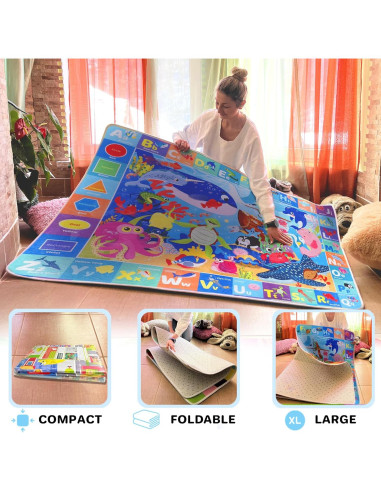 Conjunto de 2 Alfombrillas de Juego QUOKKA 200x152 cm