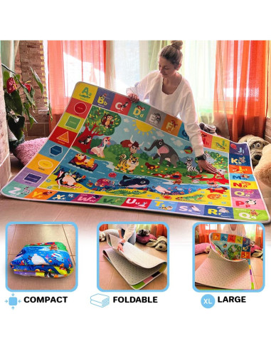 Conjunto de 2 Alfombrillas de Juego QUOKKA 200x152 cm