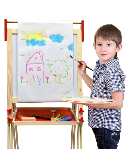 Caballete de Arte Doble Lado Deluxe Ajustable para Niños