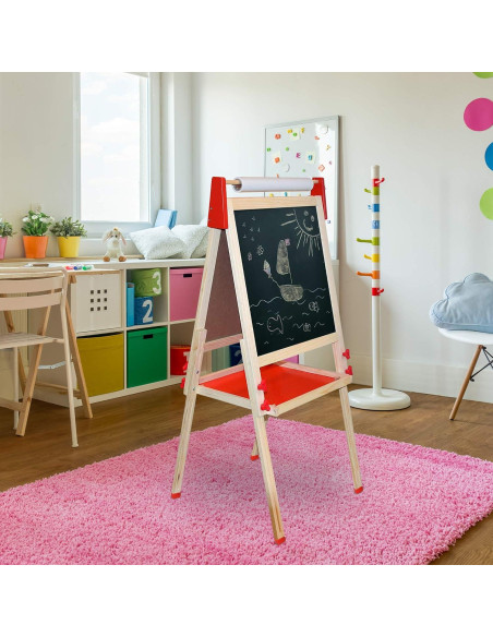 Caballete de Arte Doble Lado Deluxe Ajustable para Niños