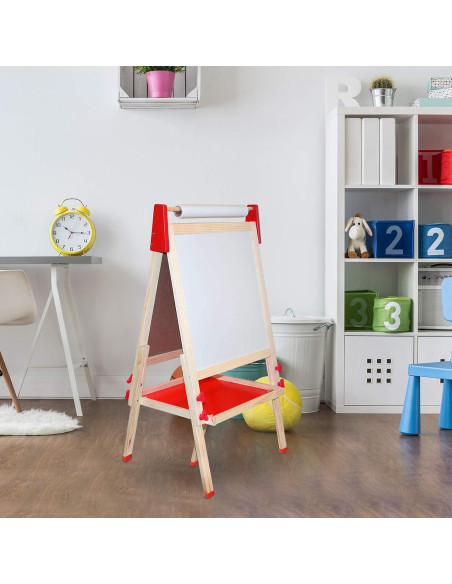 Caballete de Arte Doble Lado Deluxe Ajustable para Niños