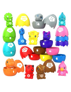 Juguetes de Aprendizaje Dinosaurios TOPRCBOXS 20 Piezas Montessori