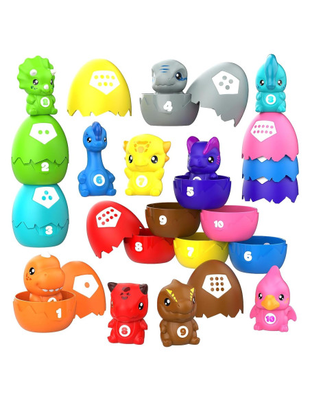 Juguetes de Aprendizaje Dinosaurios TOPRCBOXS 20 Piezas Montessori