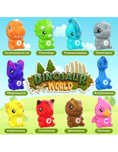 Juguetes de Aprendizaje Dinosaurios TOPRCBOXS 20 Piezas Montessori 2