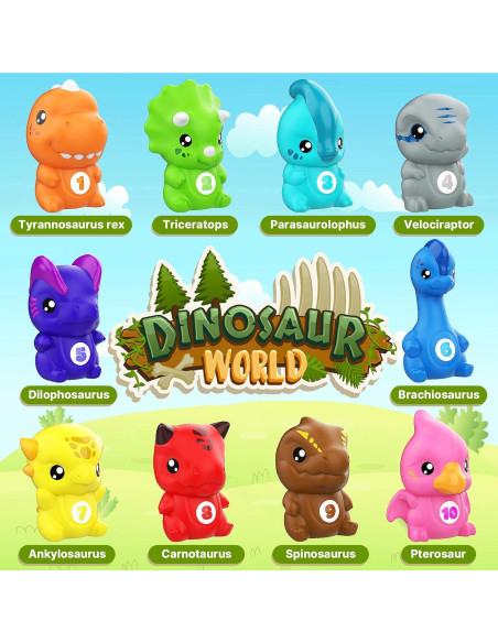 Juguetes de Aprendizaje Dinosaurios TOPRCBOXS 20 Piezas Montessori