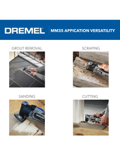Dremel Multi-Max MM35-02 Herramienta Oscilante 3.5A Kit 8 Piezas 2
